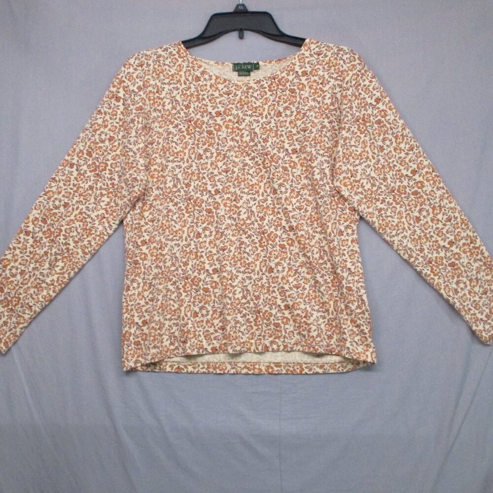 J.Crew Long Sleeve Top Beige/Brown Women Size | S
